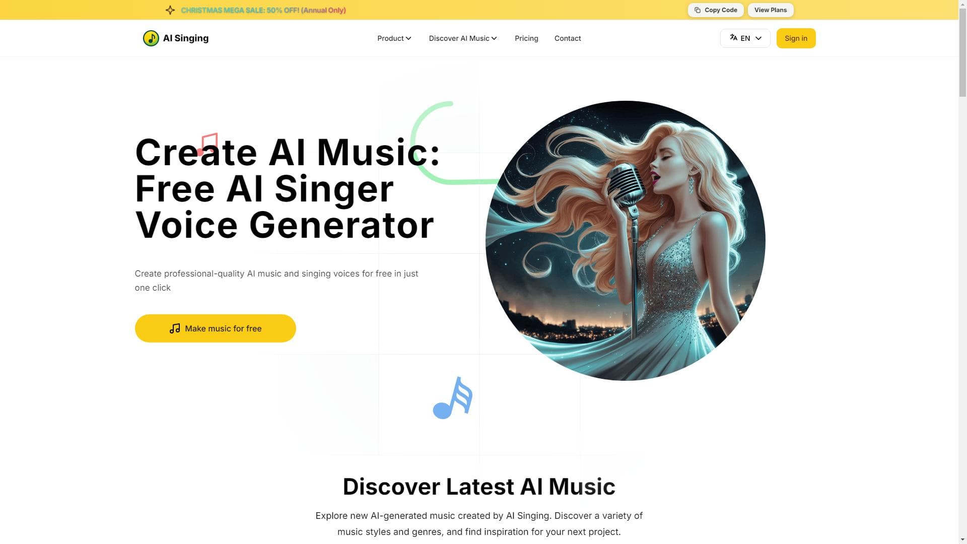 AI Singing - 一款免费的AI歌手和唱声生成器