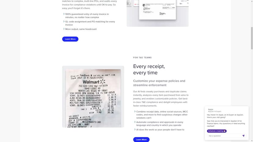 AppZen - AppZen是一款基于人工智能的金融自动化工具，旨在帮助企业简化账务支付和费用审计流程，提高工作效率。
