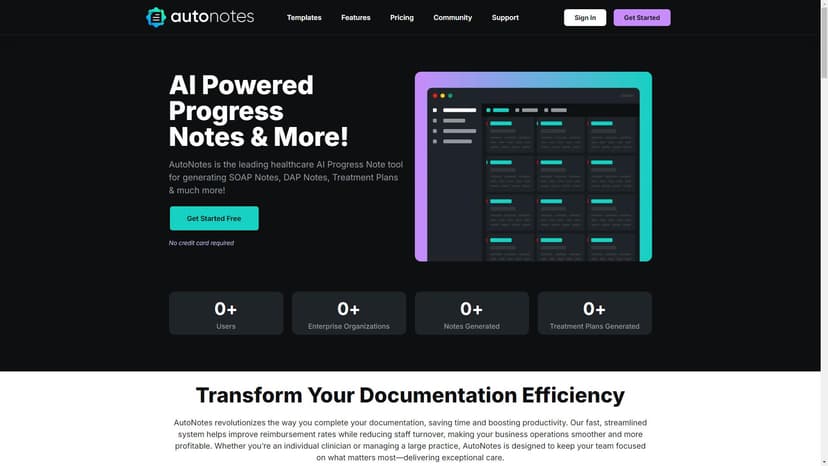 AutoNotes AI - 免费智能病历记录，媲美人工编辑。