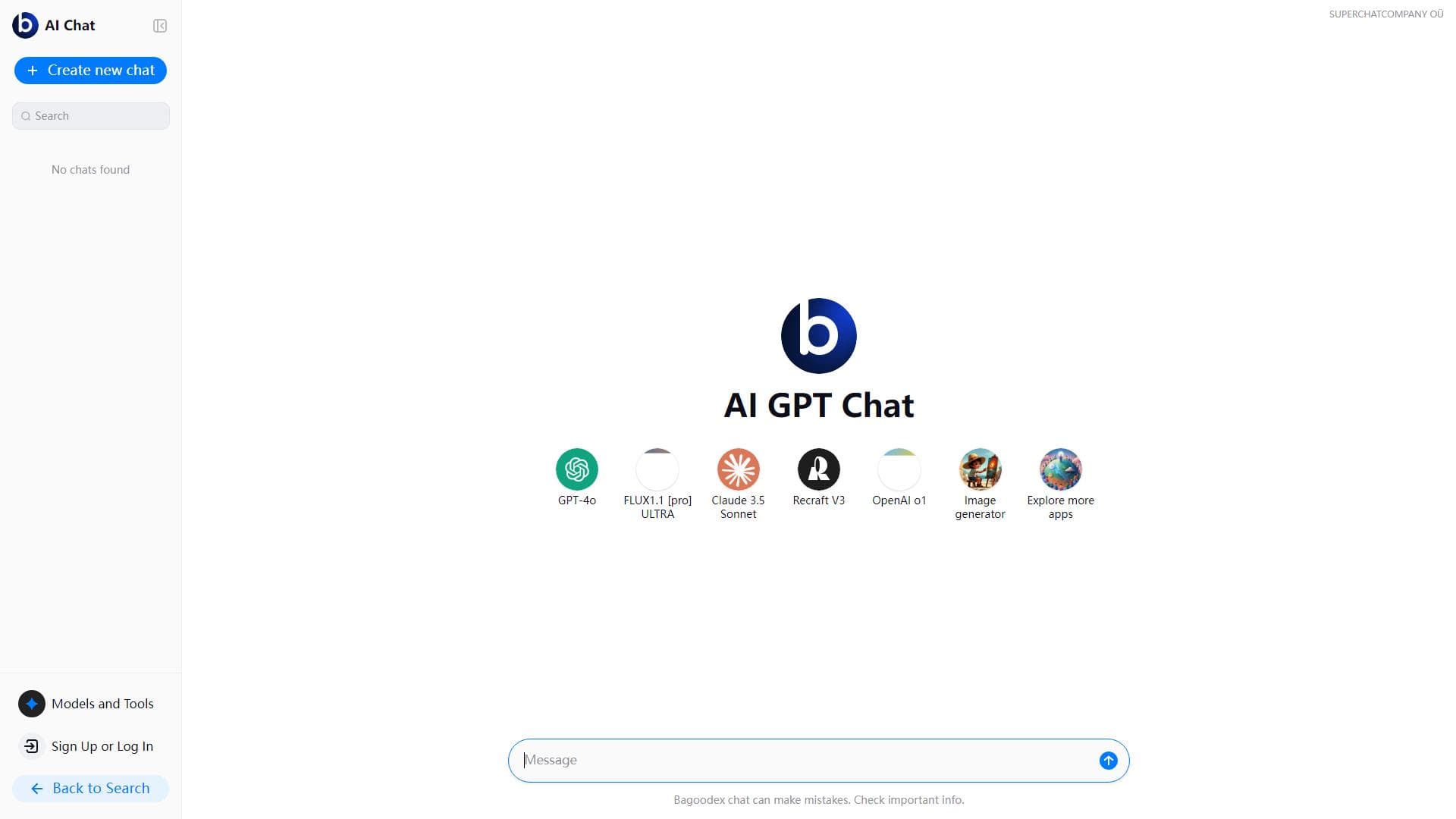 Bagoodex AI Chat