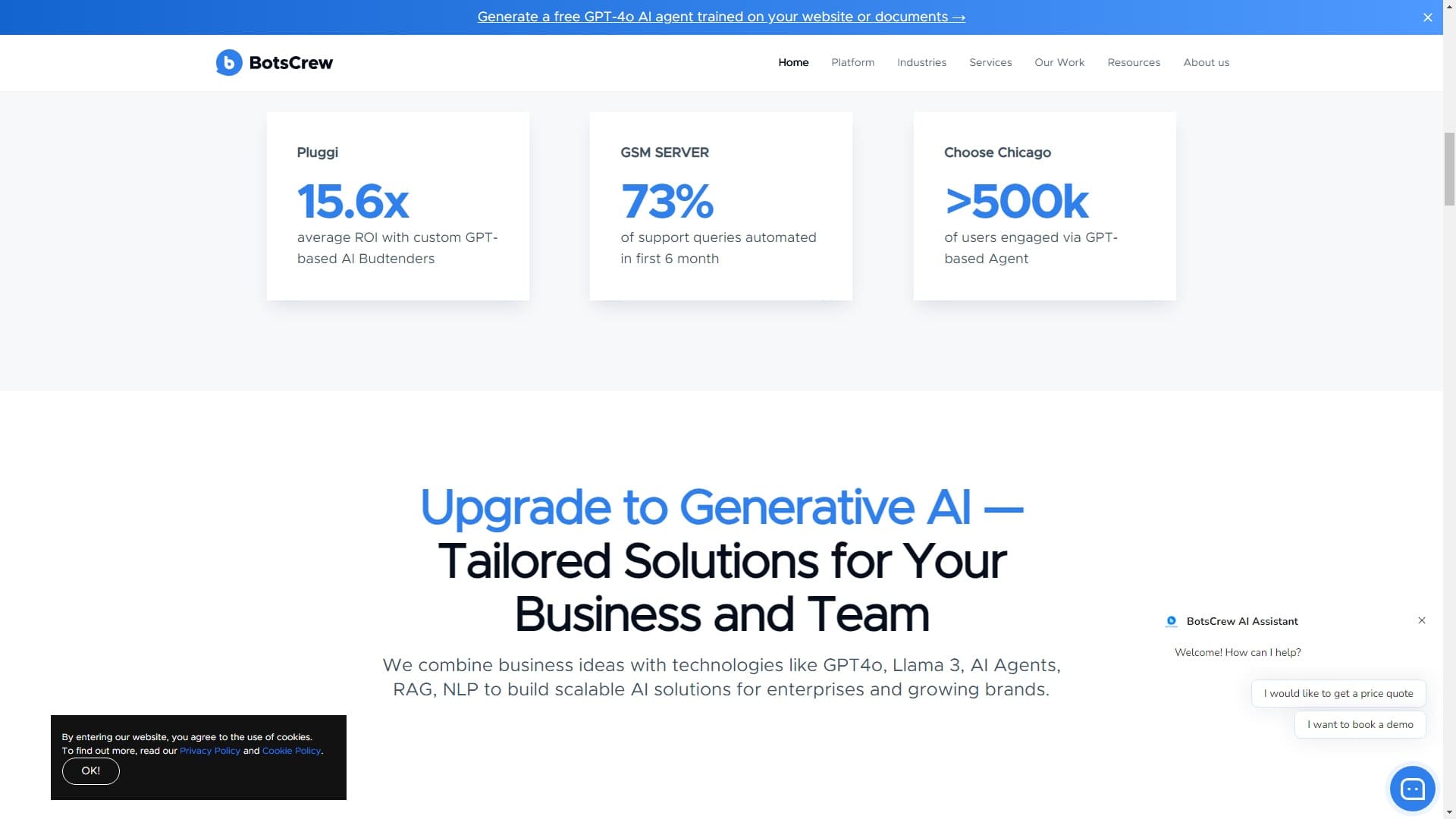 #1 Chatbot Development Company | BotsCrew