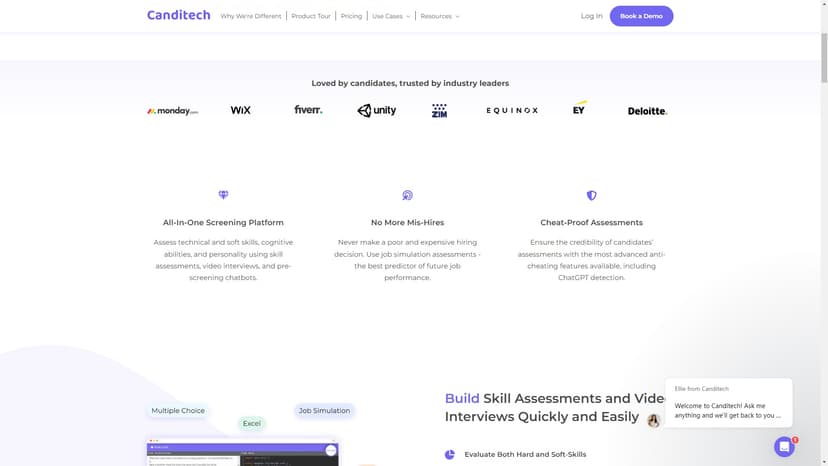 Canditech - Canditech为HR专业人士和招聘经理提供技能评估解决方案。通过我们的创新的在线工作模拟，可以涵盖技术和软能力。