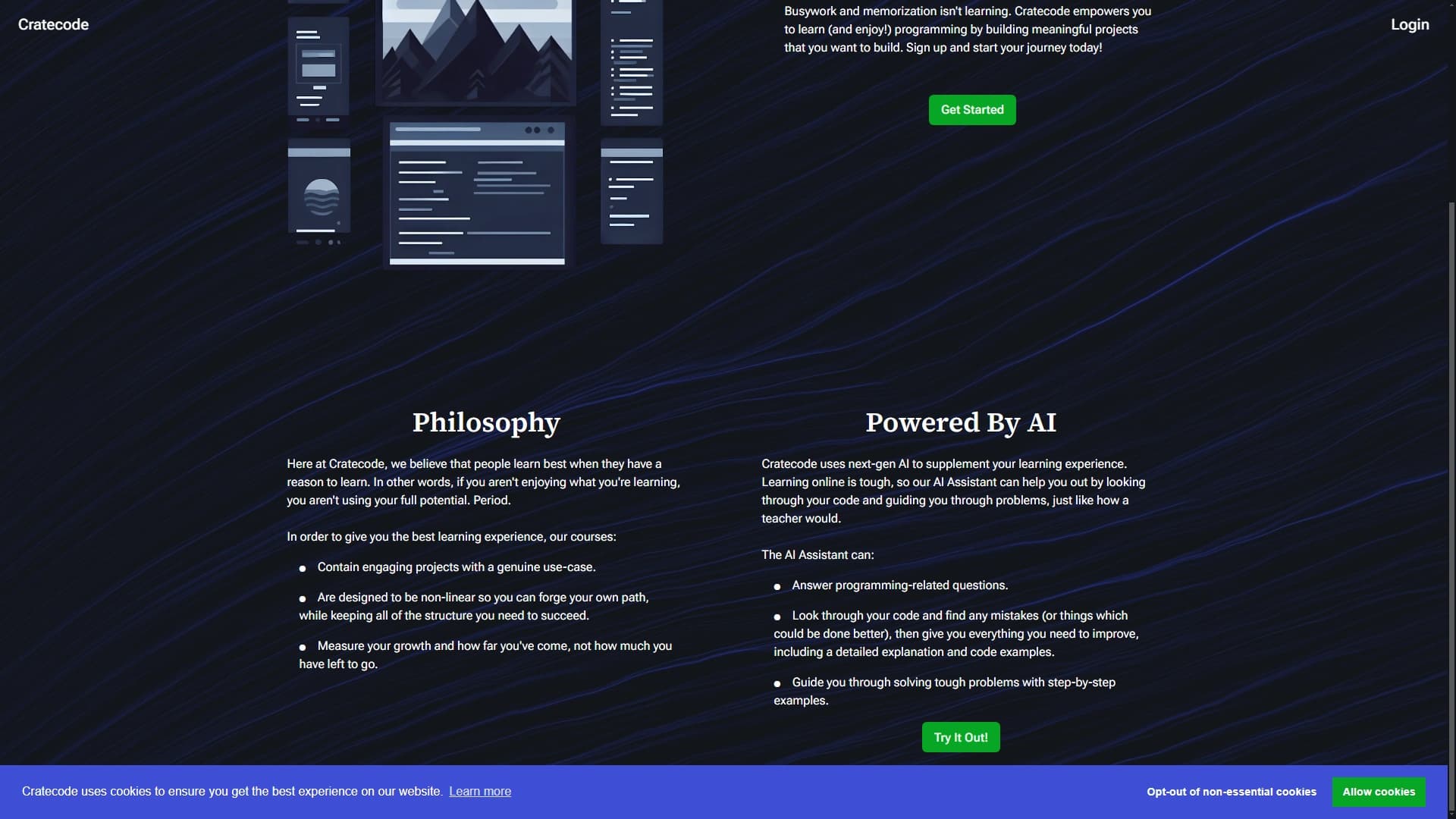 Learn to Code for Free | Cratecode