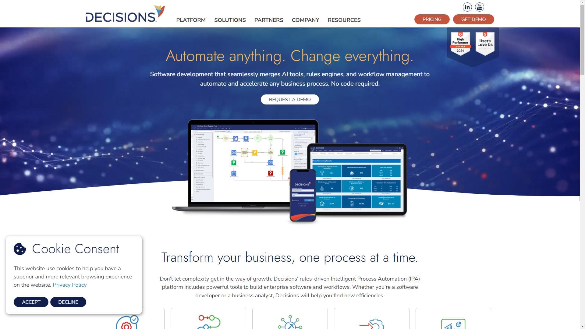 Automate anything. Change everything. - Decisions