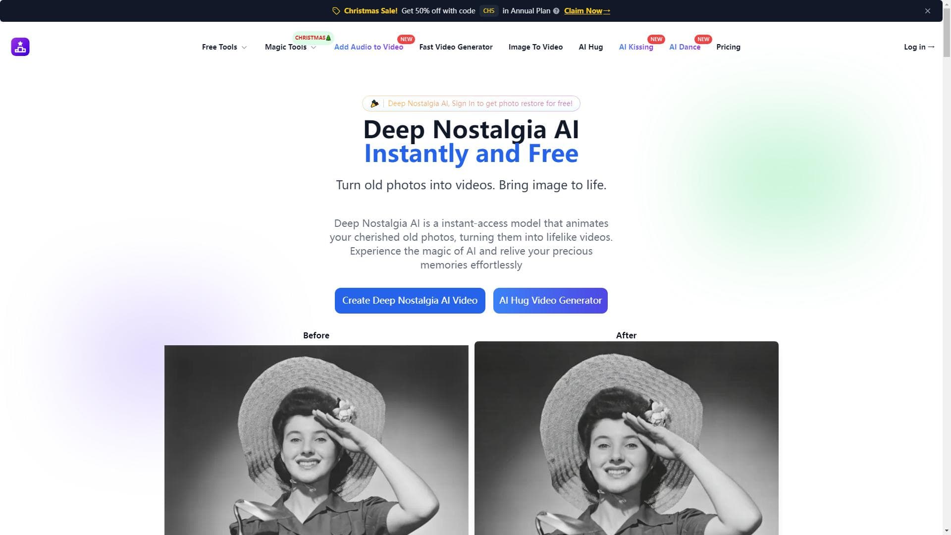 Deep Nostalgia AI - Turn old photos into videos, bring image to life with AI