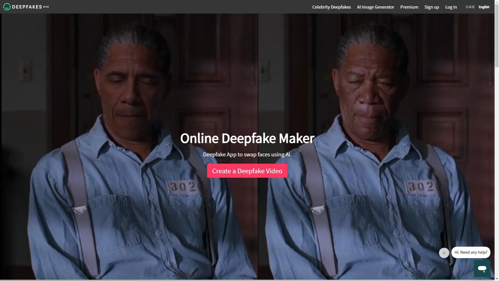 Deepfakes Web | 使用AI交换脸部！在线应用程序。