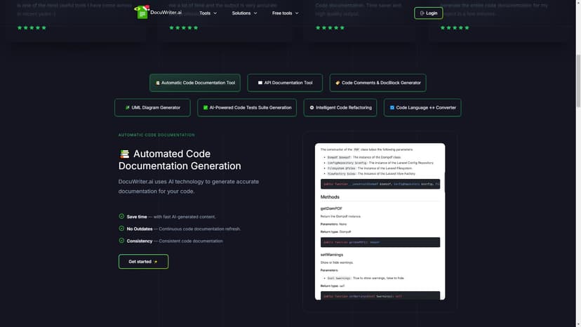 DocuWriter.ai - DocuWriter.ai是一款自动化的AI代码文档生成工具，能够根据源代码文件自动生成代码和API文档。。