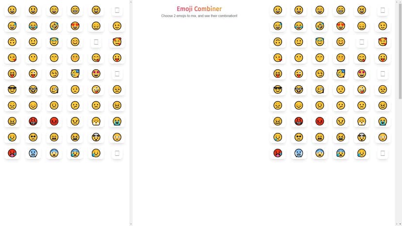 Emoji Combiner - Emoji Combiner是一款免费的在线工具，允许用户将任意两个表情符号结合在一起创造新颖的表情符号组合。无需下载或注册，即可通过浏览器访问该工具，并立即开始探索数千种表情符号可能性的世界。
