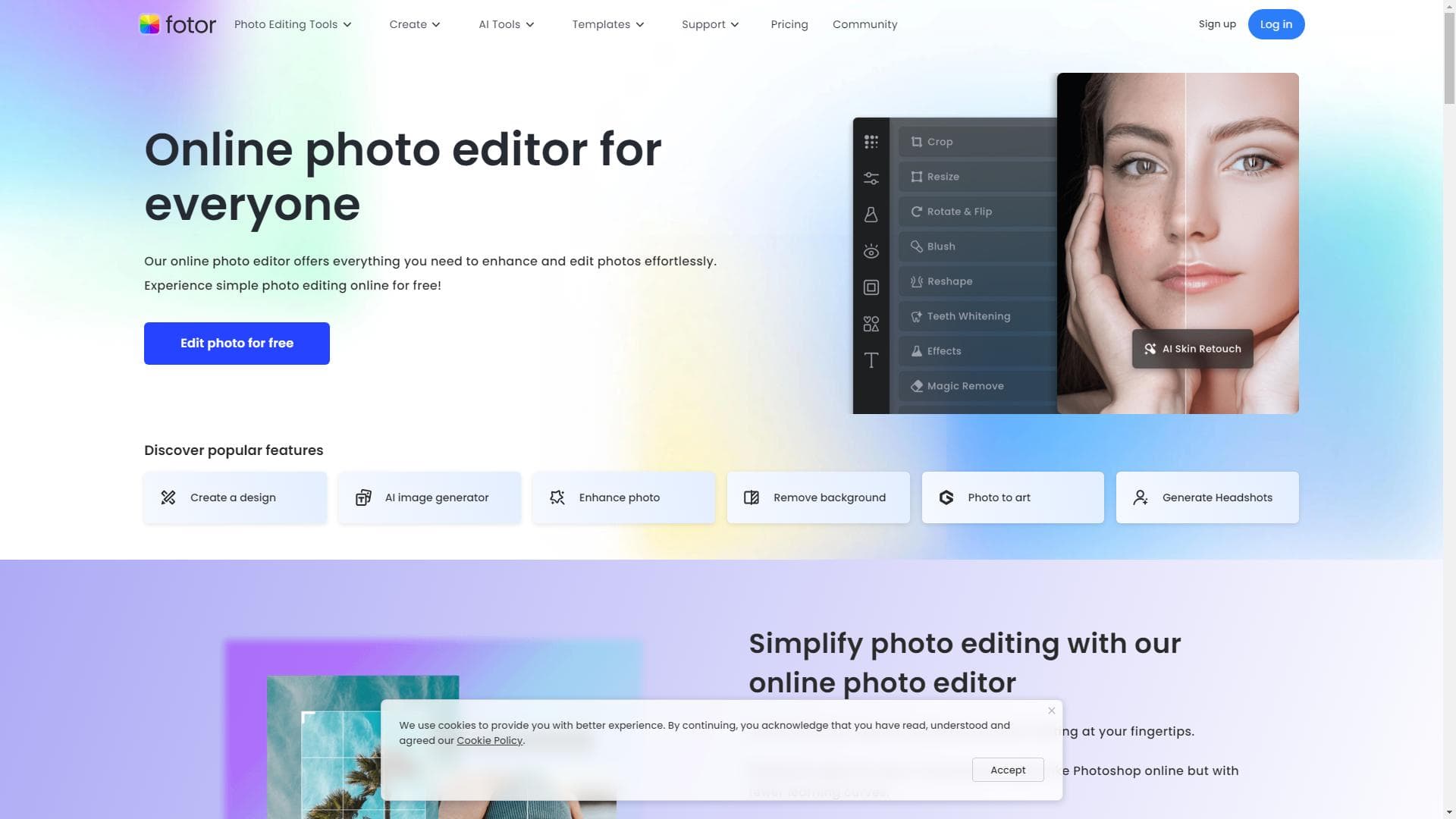 Photo Editor: Free Online Photo Editing & Image Editor | Fotor