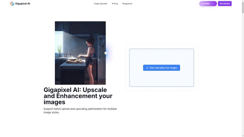 Gigapixel AI - Gigapixel AI是一款专业的AI工具，用于图像放大和增强。它支持免费试用和多种类型图片放大的优化功能。