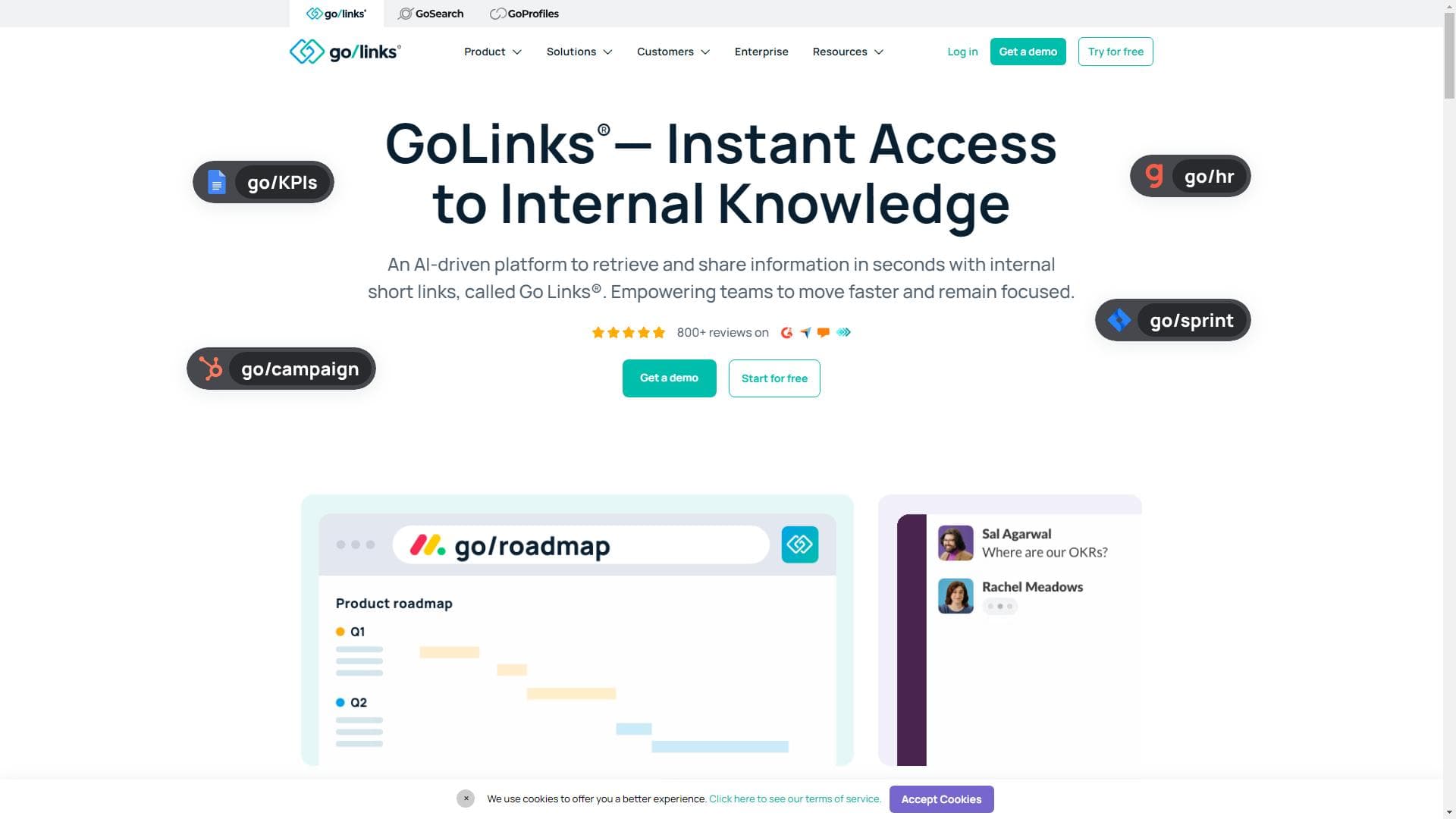 GoLinks® | 知识发现与链接管理平台