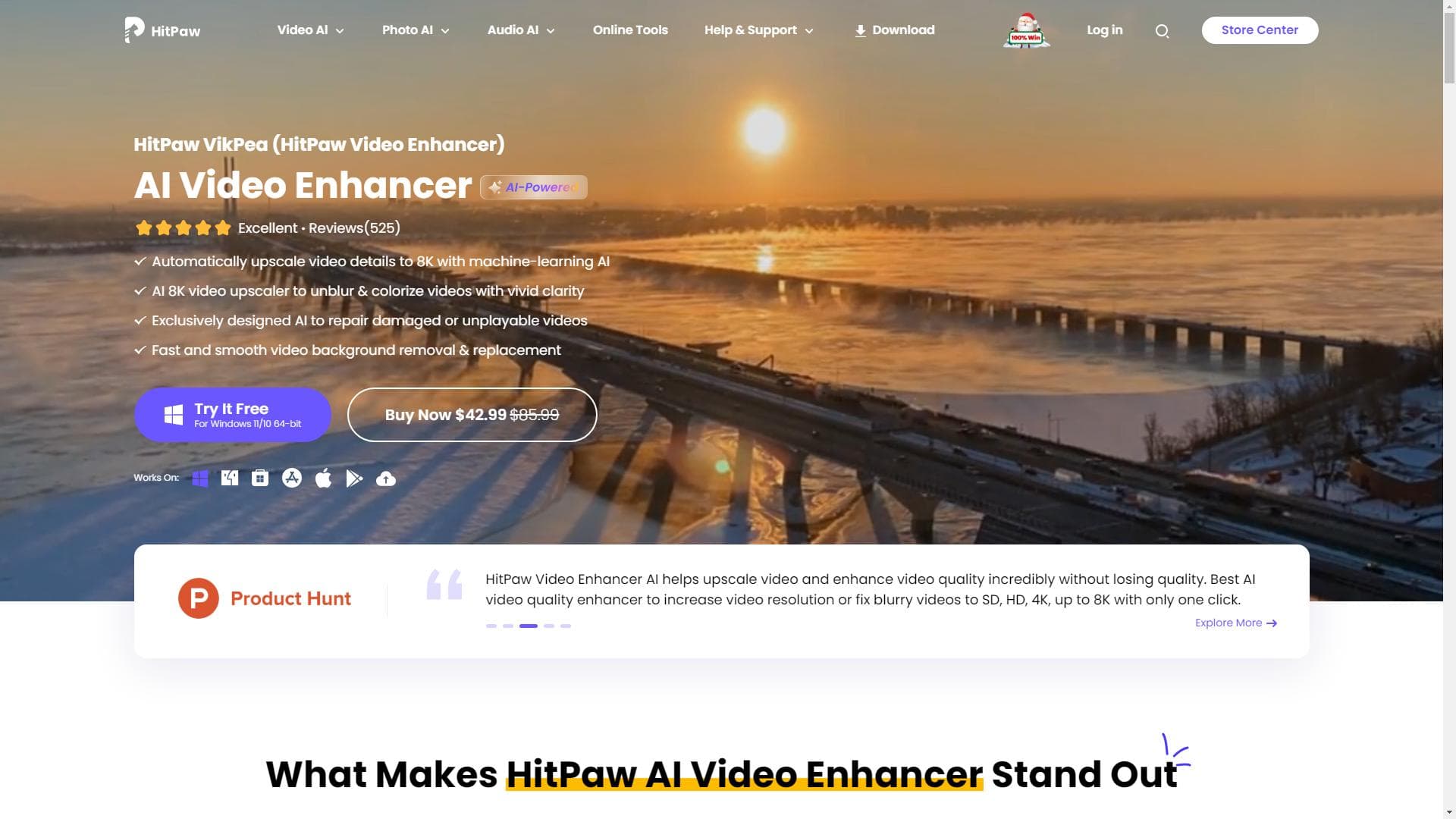 HitPaw Video Enhancer - AI视频增强器