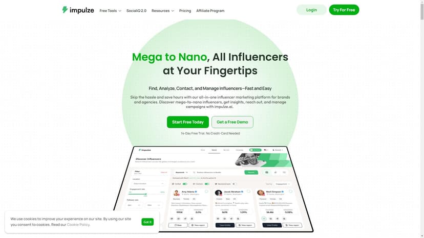 Impulze.ai - Impulze.ai是一款ROI驱动的影响者营销平台，专为信息化决策者和代理商提供大规模发现、分析和管理影响者的解决方案。