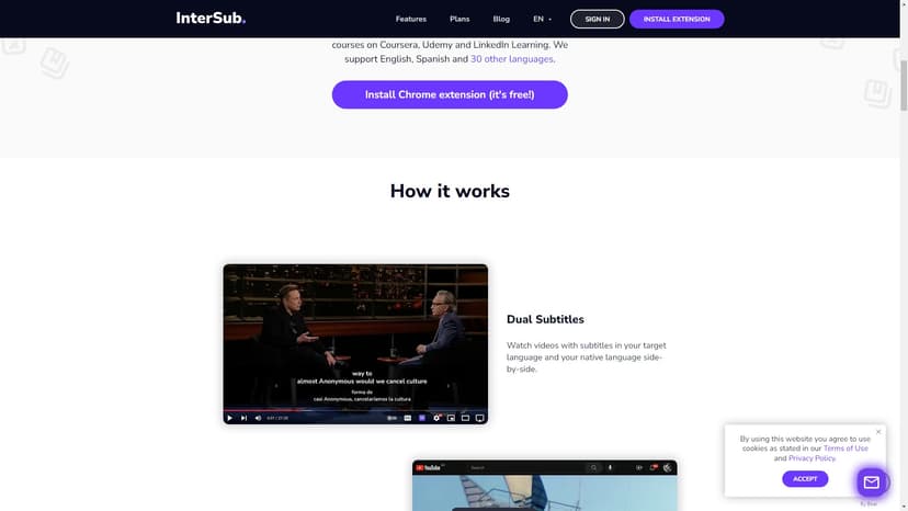 InterSub - 一键翻译，词汇追踪，学习娱乐兼备，提升语言技能。