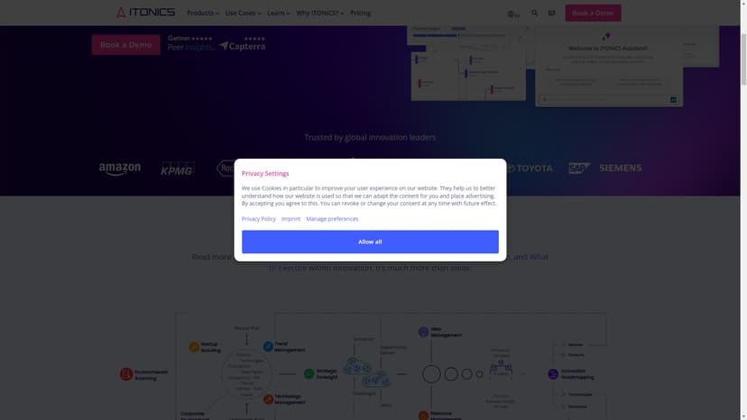 ITONICS - ITONICS是一款领先的创新管理软件，为企业提供从战略到执行的一站式创新解决方案。