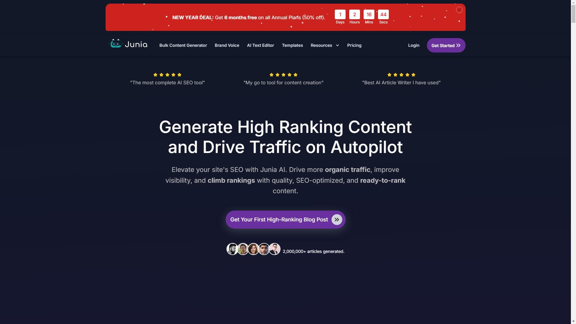 Junia AI - #1 AI Writer for SEO & Content Generation