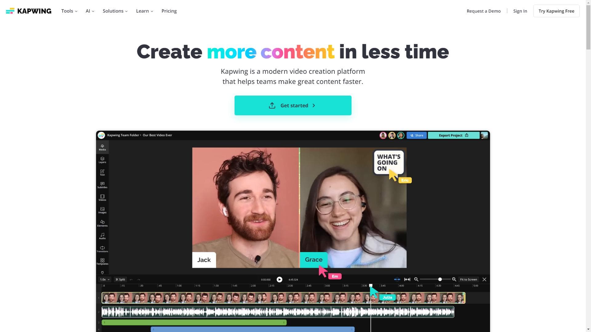 Kapwing â Create more content in less time