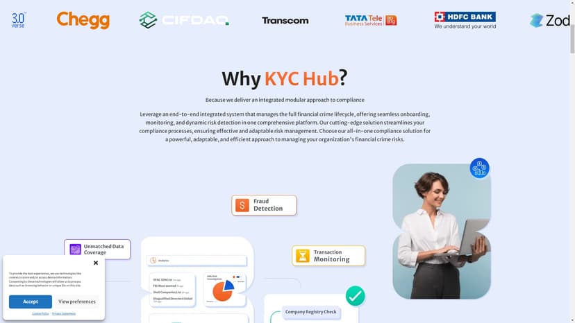 KYC Hub - KYC Hub是最终的KYC流程平台，通过直观、安全、高效的数字KYC解决方案来简化您的合规。