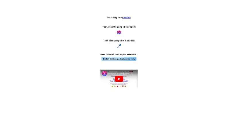 Lempod - 使用Lempod Chrome扩展，通过AI技术来自动化您的LinkedIn社交媒体营销。提高你的发布内容的用户参与度十倍！