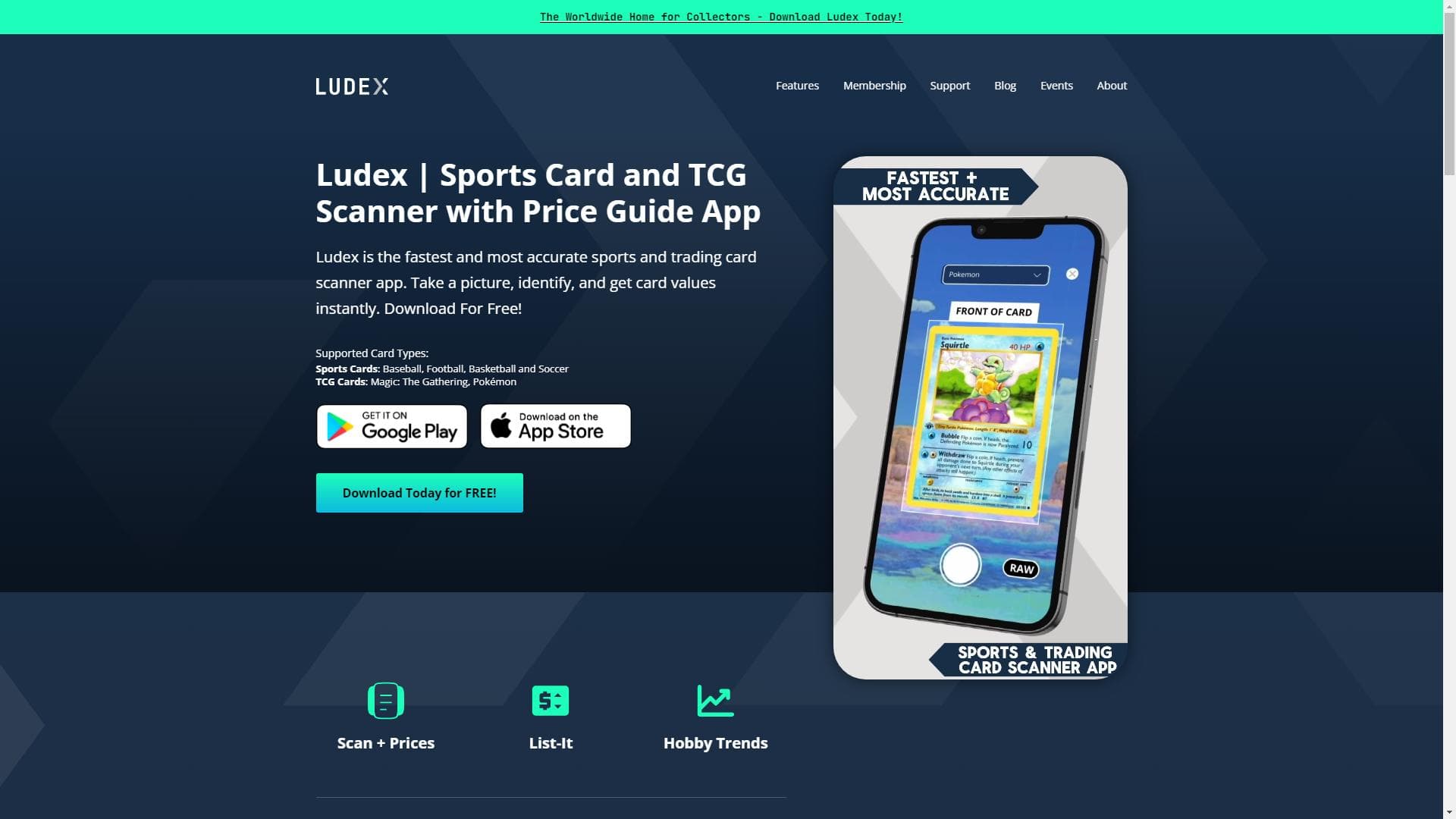 Ludex | Sports Card and TCG Scanner with Price Guide App