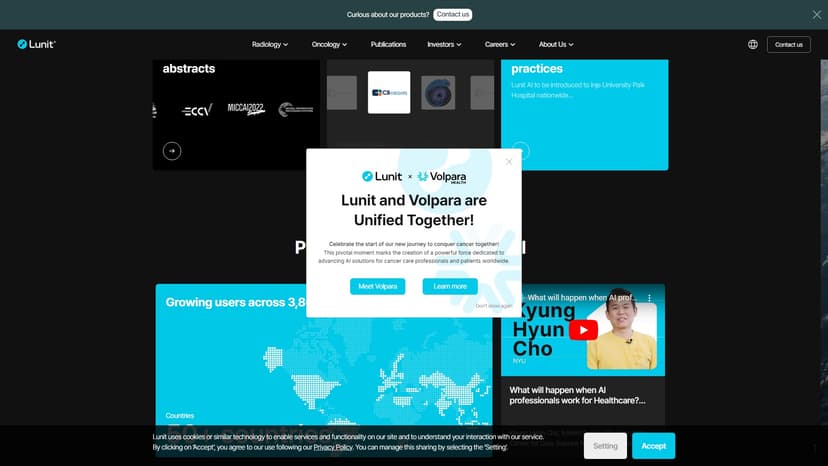 Lunit - Lunit是一家开发早期癌症检测和优化癌症治疗的AI解决方案公司，旨在通过技术拯救生命。