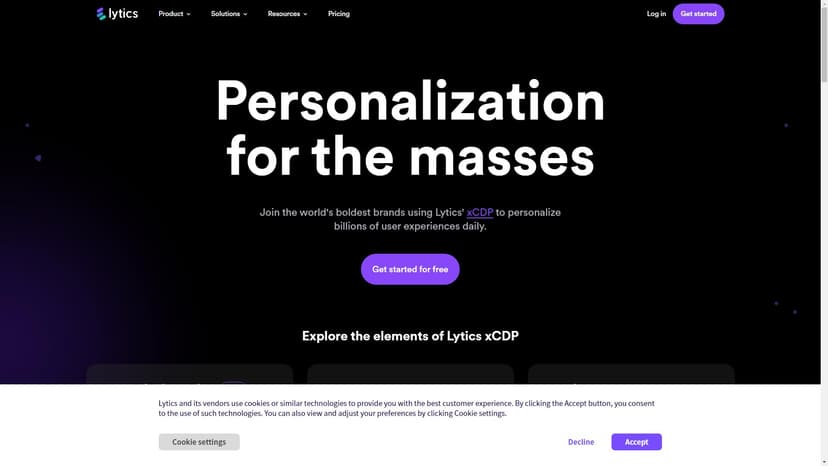 Lytics - Lytics 是一款安全且灵活的可组合式客户数据平台（CDP），专为企业广告和营销技术栈而设计。