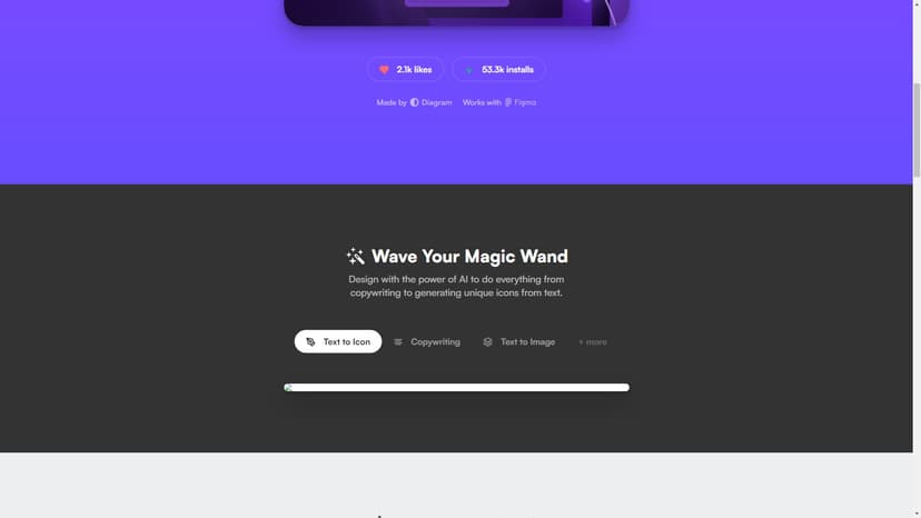 Magician for Figma - Magician for Figma是一款基于人工智能（AI）的设计工具，可以为你提供从文本复制到生成独特图标等多种功能。它由Diagram开发，并与Figma集成使用。