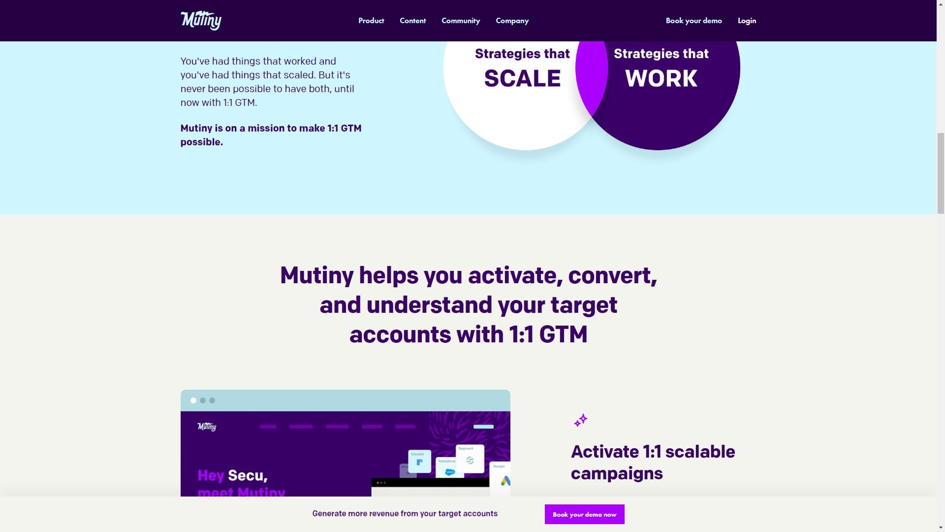 Mutiny | Turn Your Website Into Your #1 Revenue Channel | Mutiny