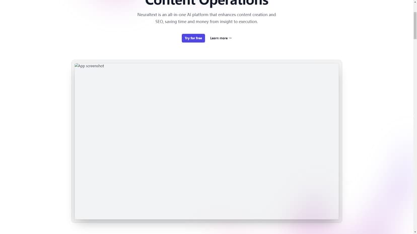 NeuralText - NeuralText是世界领先的AI平台，用于生成营销文案和博客文章。使用NeuralText，您可以快速而轻松地撰写优化后的内容，而不必花费数小时。