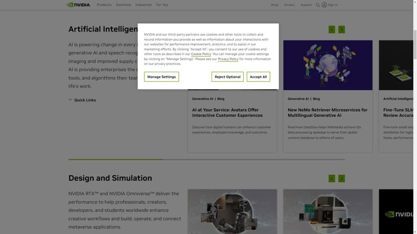 NVIDIA - NVIDIA发明了GPU，并在人工智能、超级计算、高性能游戏、创意设计、自动驾驶汽车和机器人的领域推动了进步。