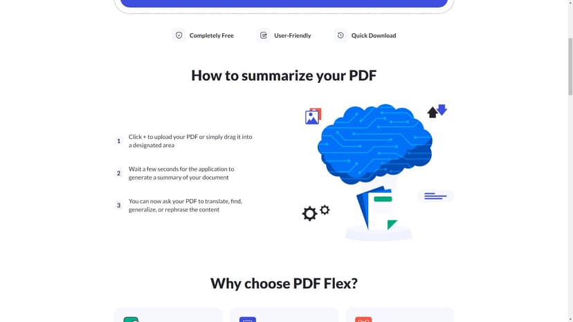 PDF Analyzer - 使用我们的 PDF 分析器，您可以快速生成 PDF 的摘要，并在必要时提出问题。它是进行高效文档评审的理想选择。