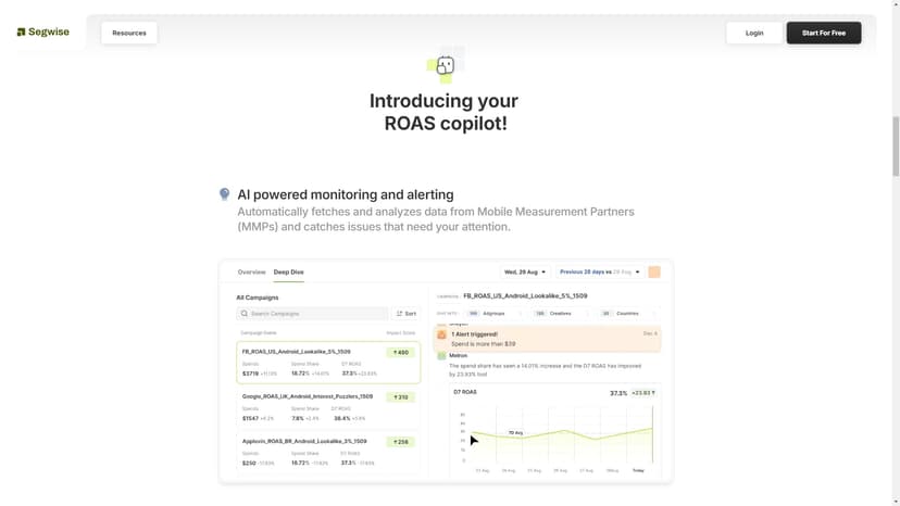 Segwise.ai - Segwise：AI助力增长及产品团队的可观察性平台。