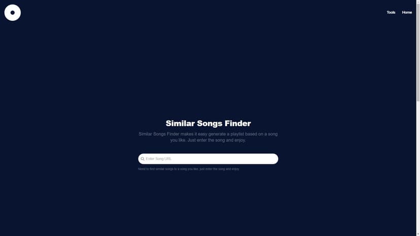 Similar Songs Finder - Similar Songs Finder 是一款在线 Spotify 播放列表生成工具，可以轻松地为您创建喜欢的歌曲相似的播放列表。