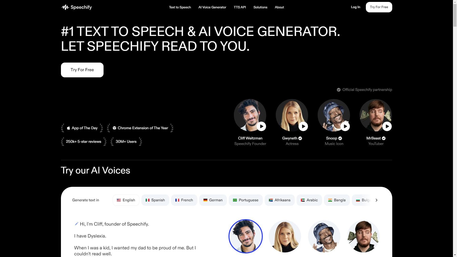 Speechify：让任何内容都能朗读的自由阅读平台