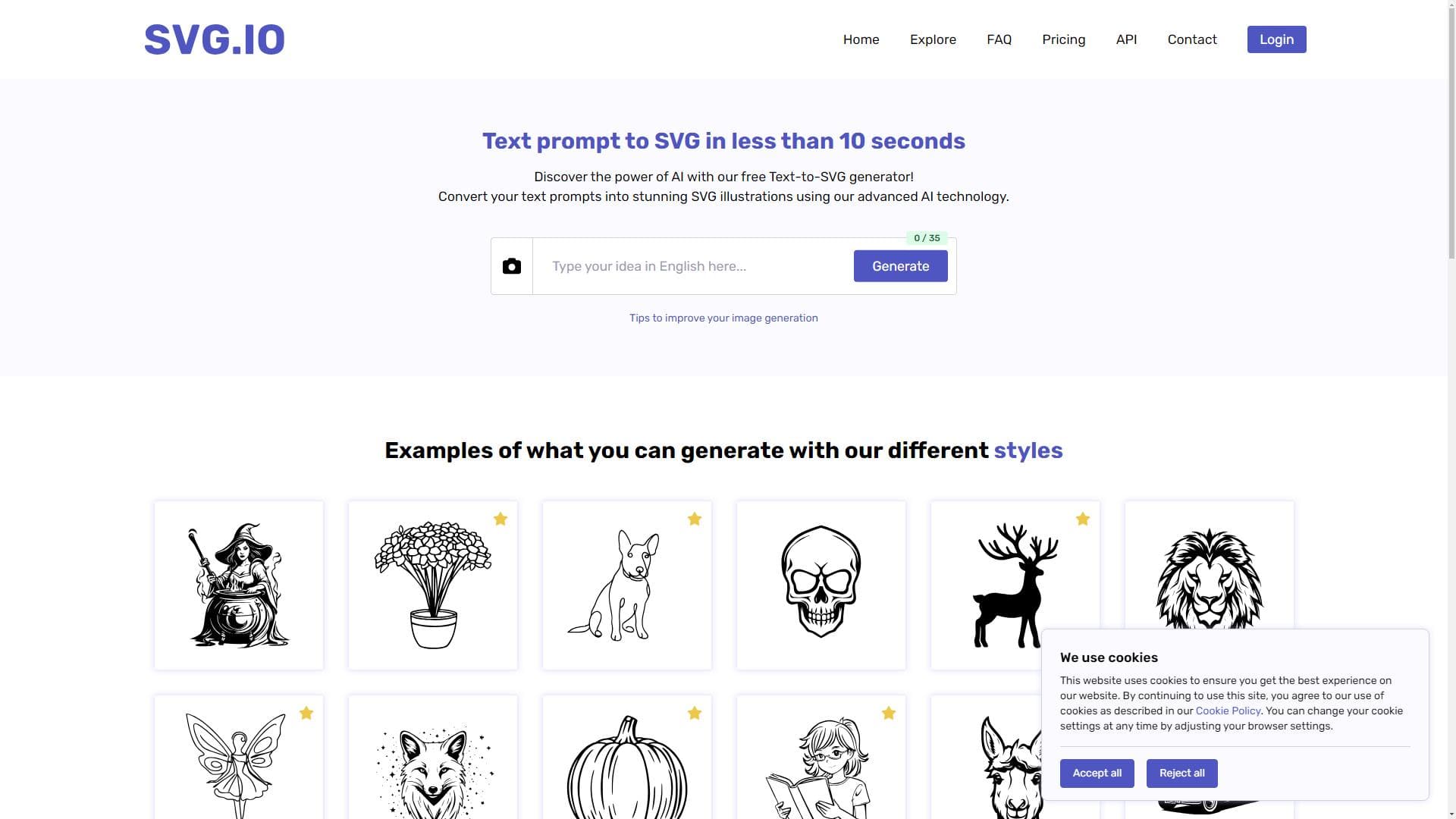 Text to SVG AI Generator | SVG.io