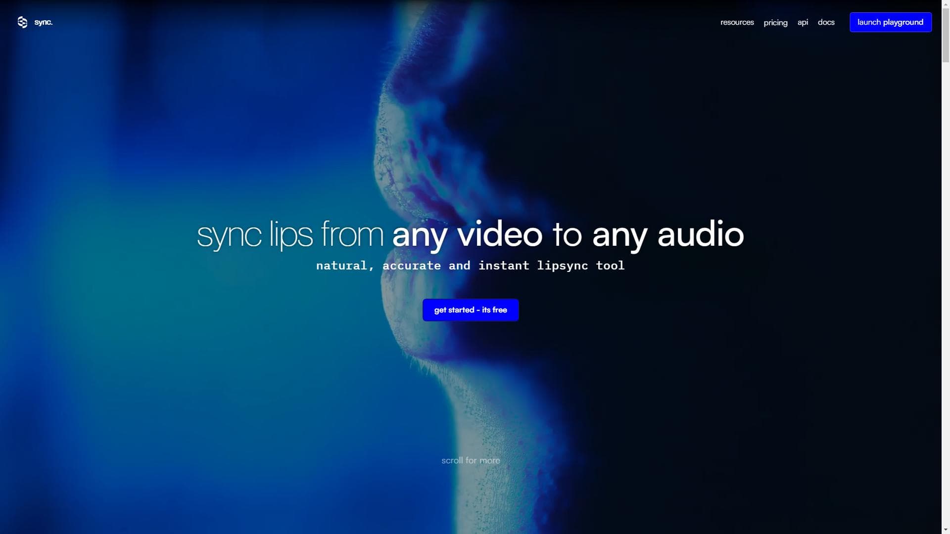 sync labs——革命性的 AI 视频编辑器