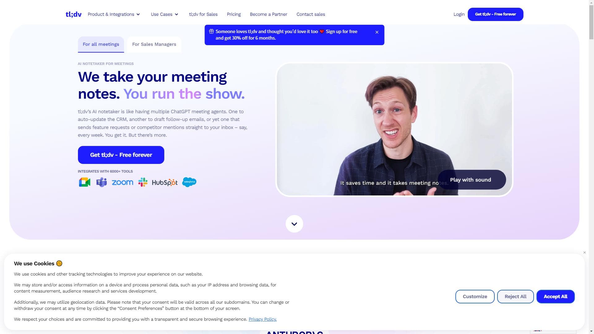 tl;dv.io | AI Notetaker for Zoom, MS Teams & Google Meet