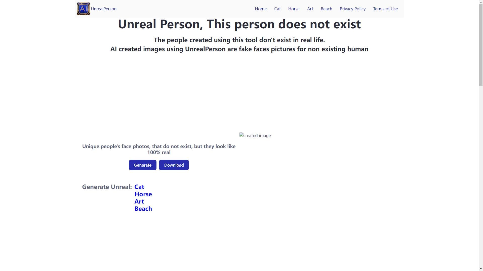This Person Does Not Exist - AI生成的虚拟人脸图像工具