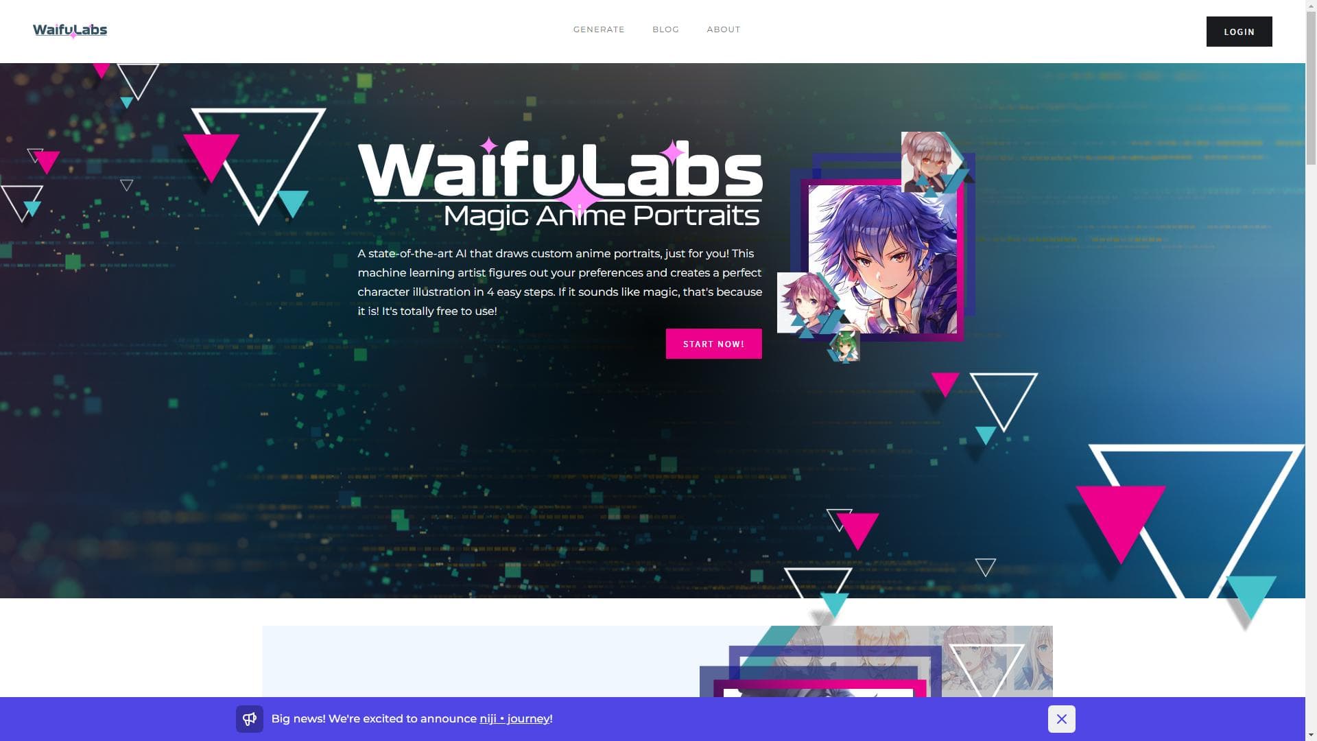 Waifu Labs - Magical Anime Portraits