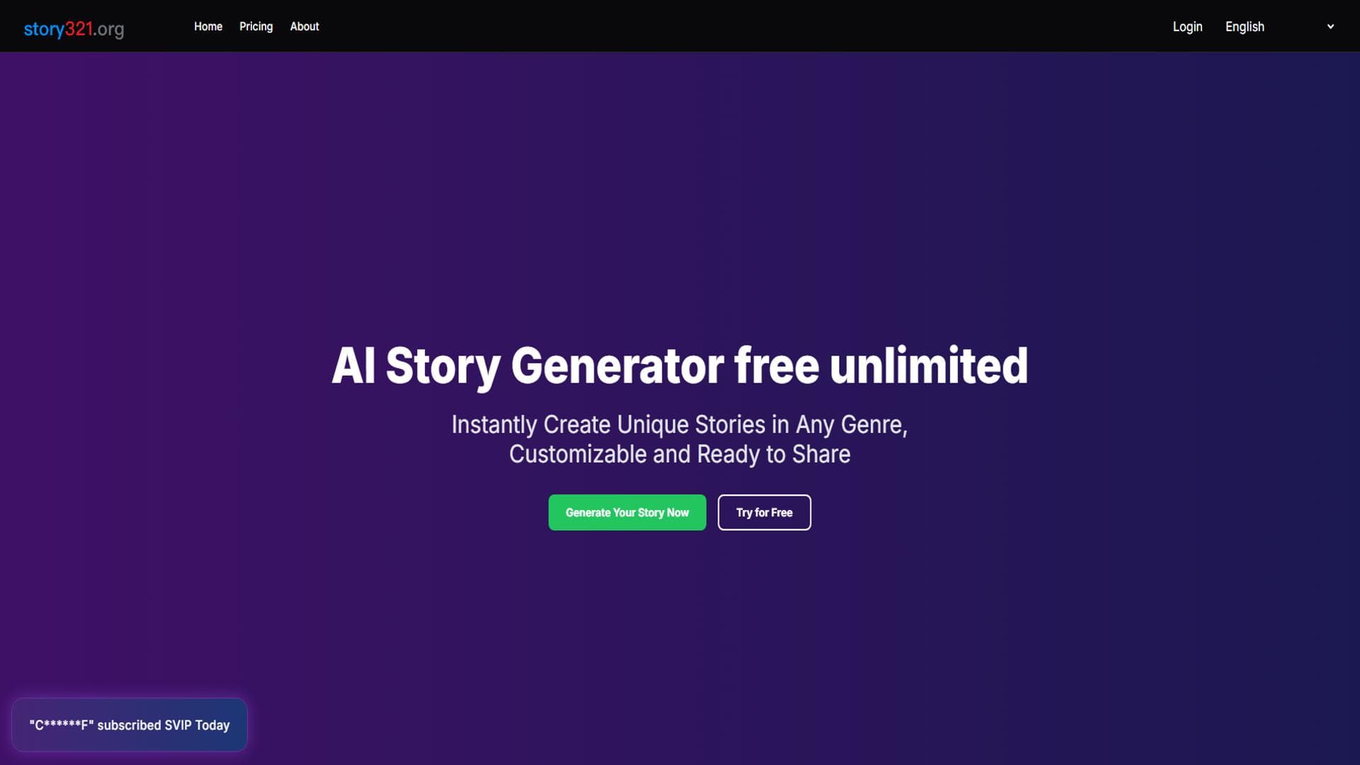 AI Story Generator free unlimited:The best free AI Story Writer.