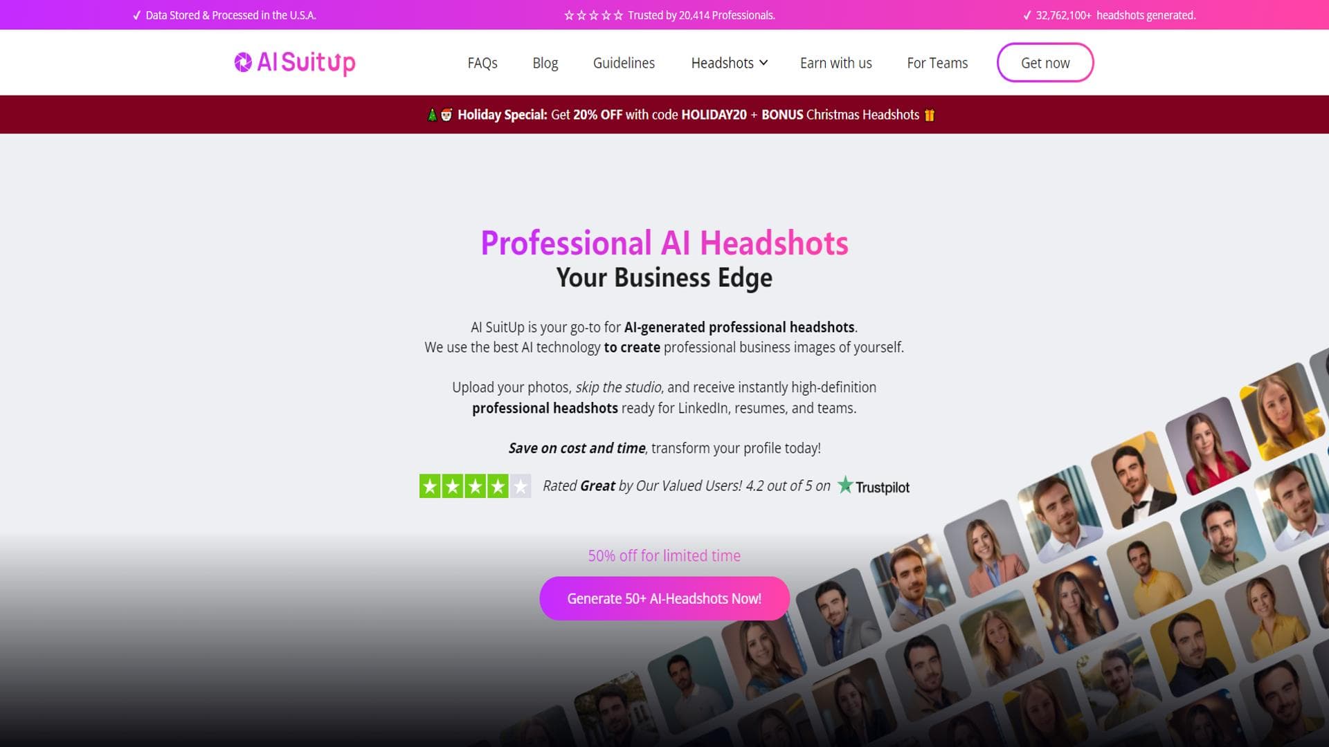 AI SuitUp | Professional Headshot Generator for you