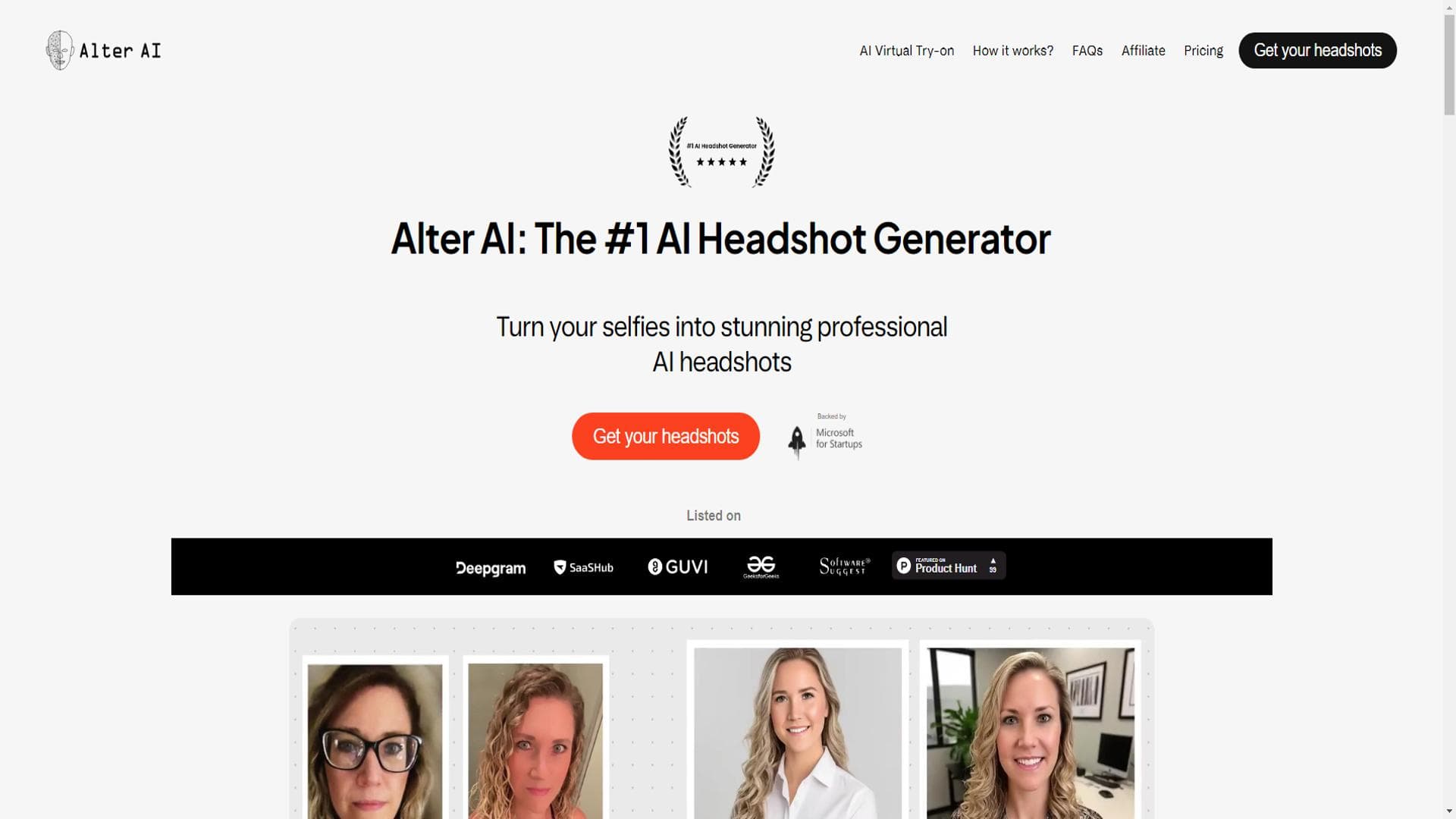 Alter AI - 最佳人像生成器，创造惊人的头像和生活形象