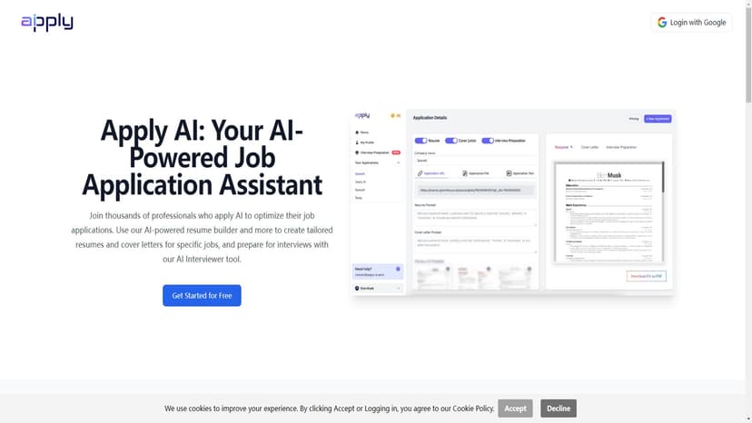 Apply AI - Apply AI：智能申请处理，提高效率。
