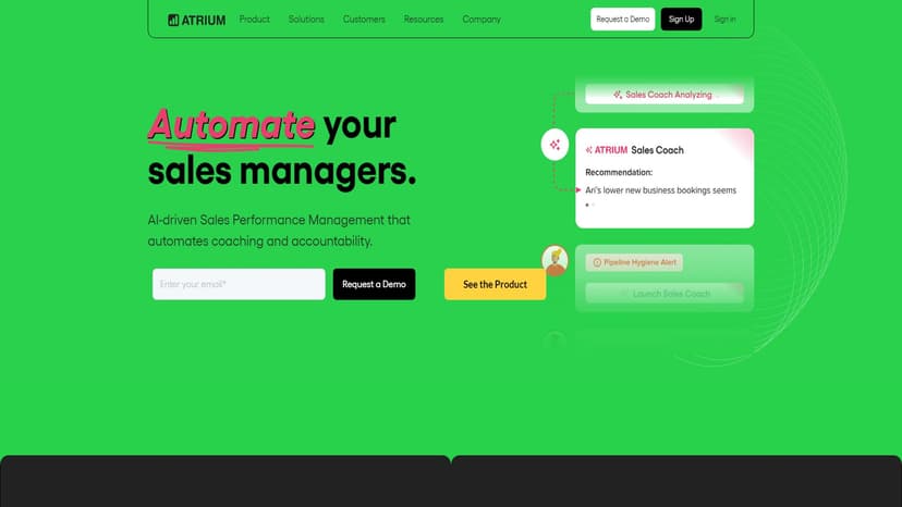 atriumhq.com - Atrium是一款AI销售管理工具，帮助企业产生下游销售线索。