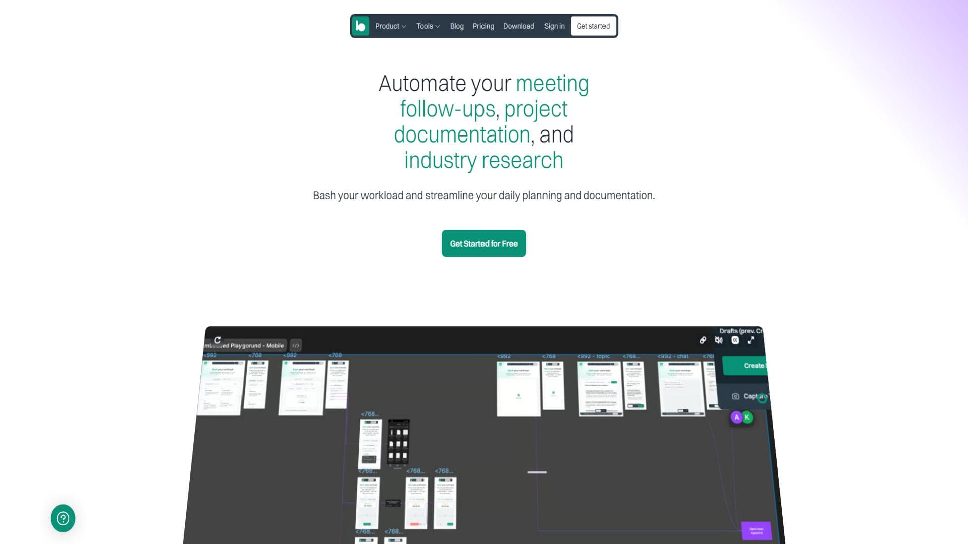 Bash your workload - meetings, project docs, and industry insights
