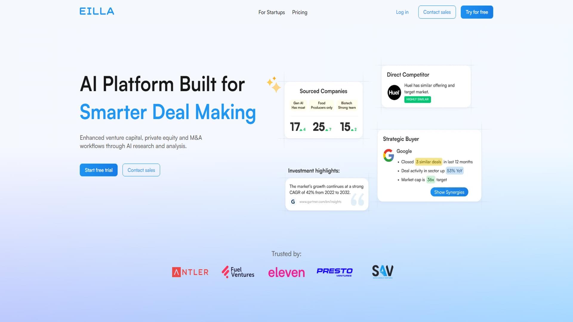 AI Platform to Streamline the VC, PE & M&A Workflow