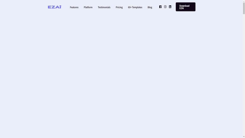 EZAI APP - EZAI APP是一款AI驱动的文案创作工具，旨在让内容创作变得轻松高效。