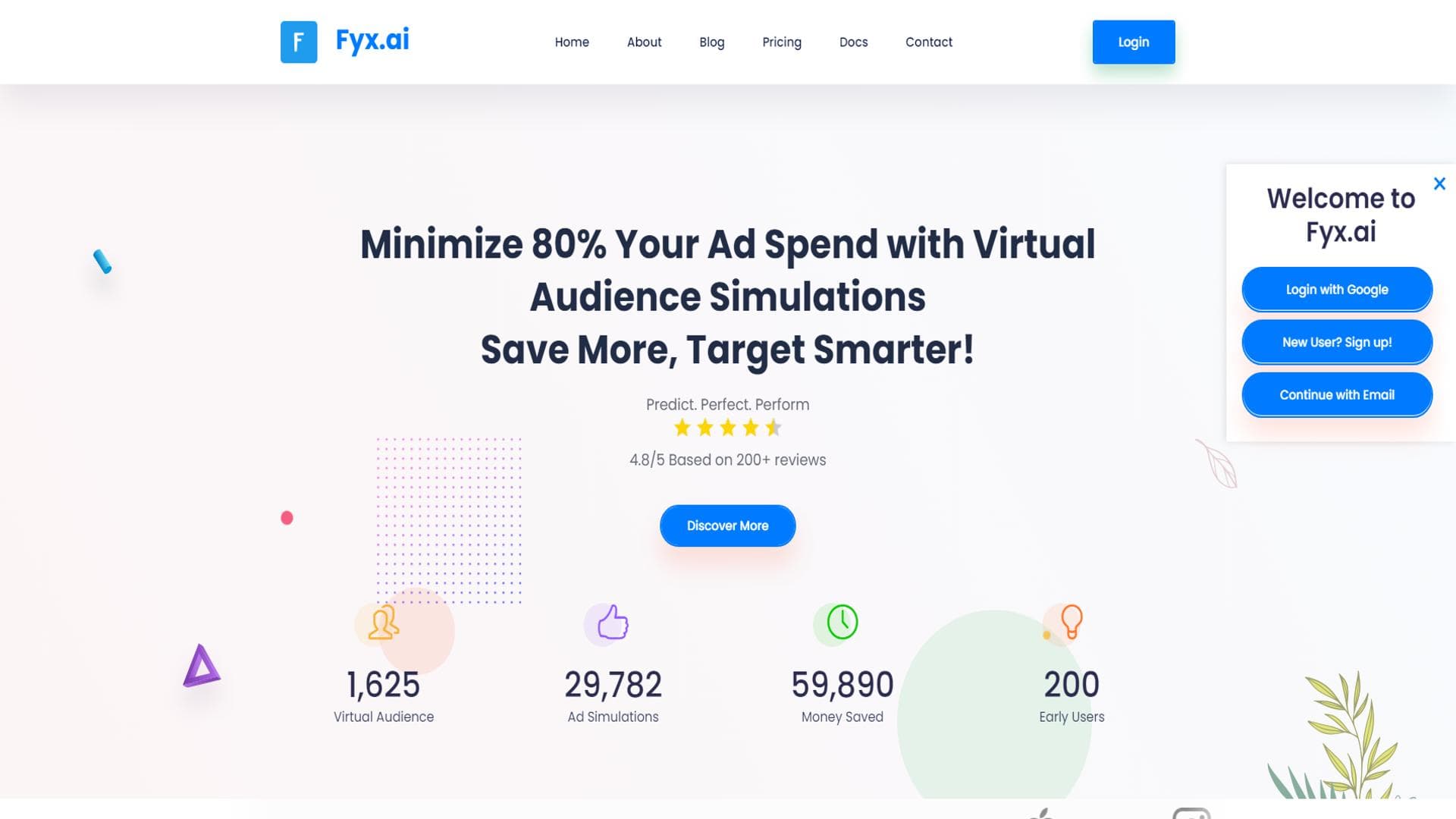 Fyx.ai Predict Perfect Perform - 优化广告投放，提升ROI