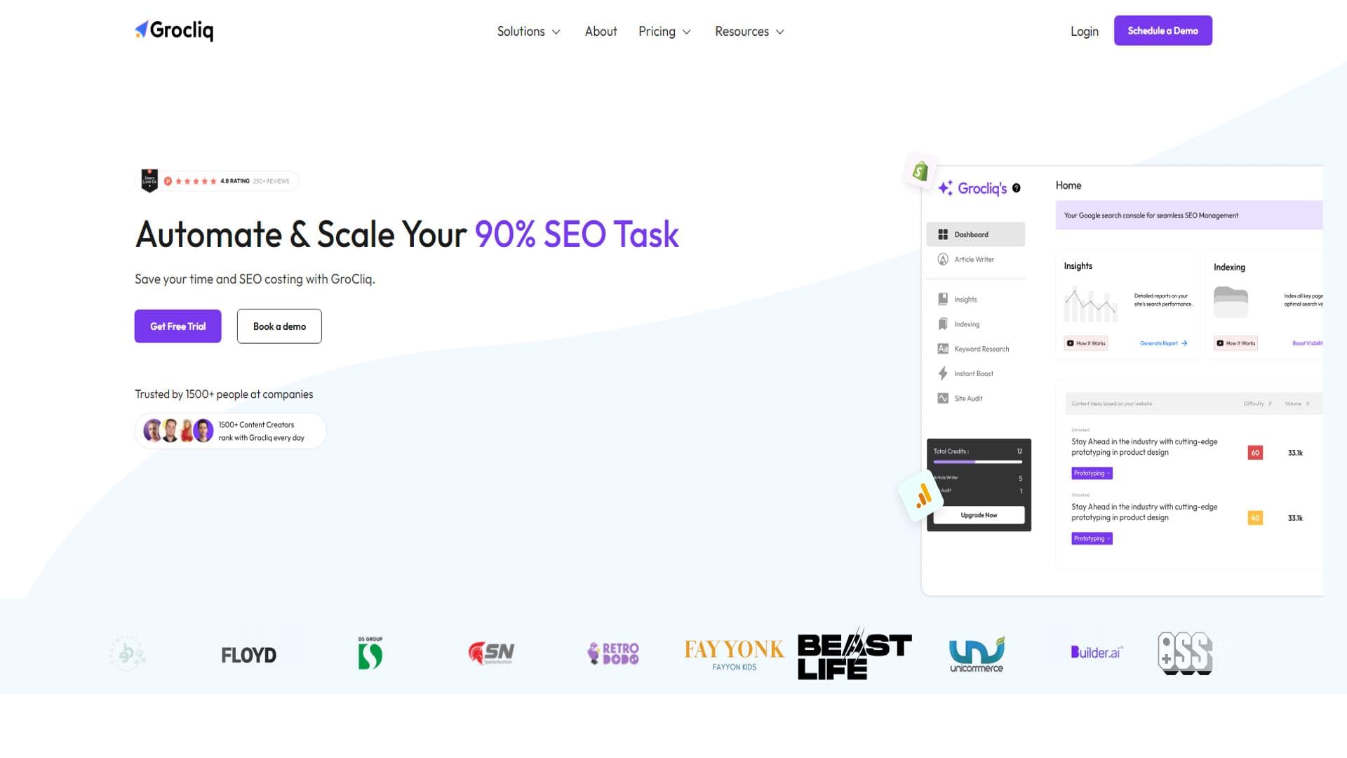 Grocliq® | Automate and Scale your SEO.
