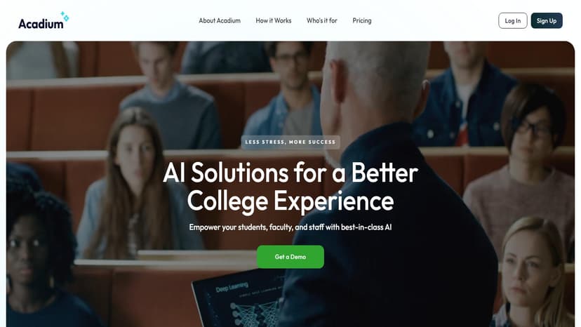 Acadium - Acadium利用顶尖AI技术，提升学生、教职员工的学习和研究效率。